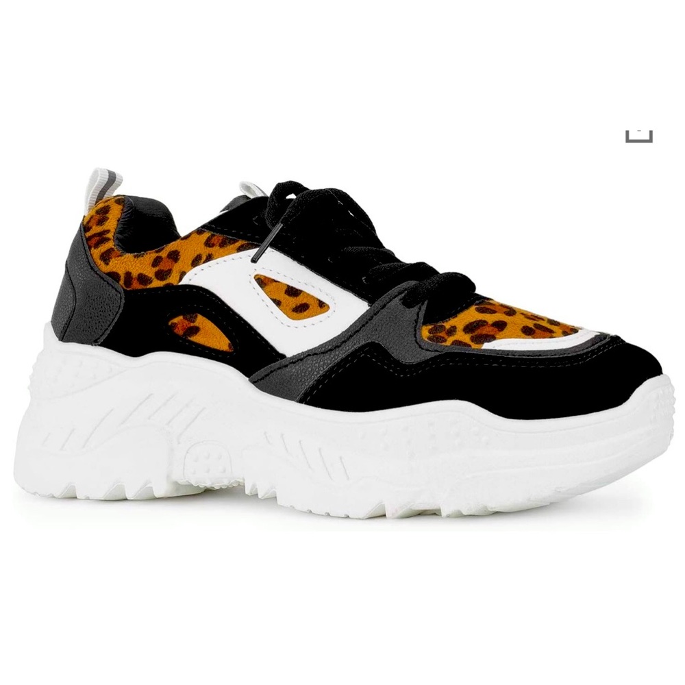Leopard Sneakers-chunky sole